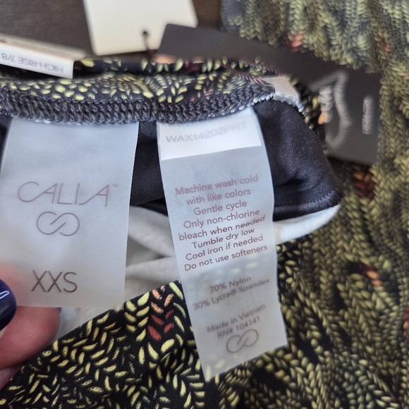 CALIA Women’s Inspire High-Rise 7/8 Leggings Serpent Print Size XXS New - Picture 10 of 13